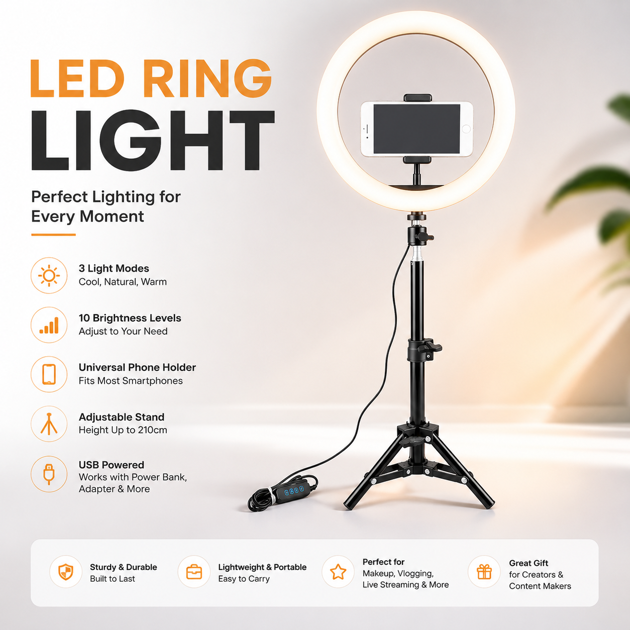 RGB Soft Light Ring Light